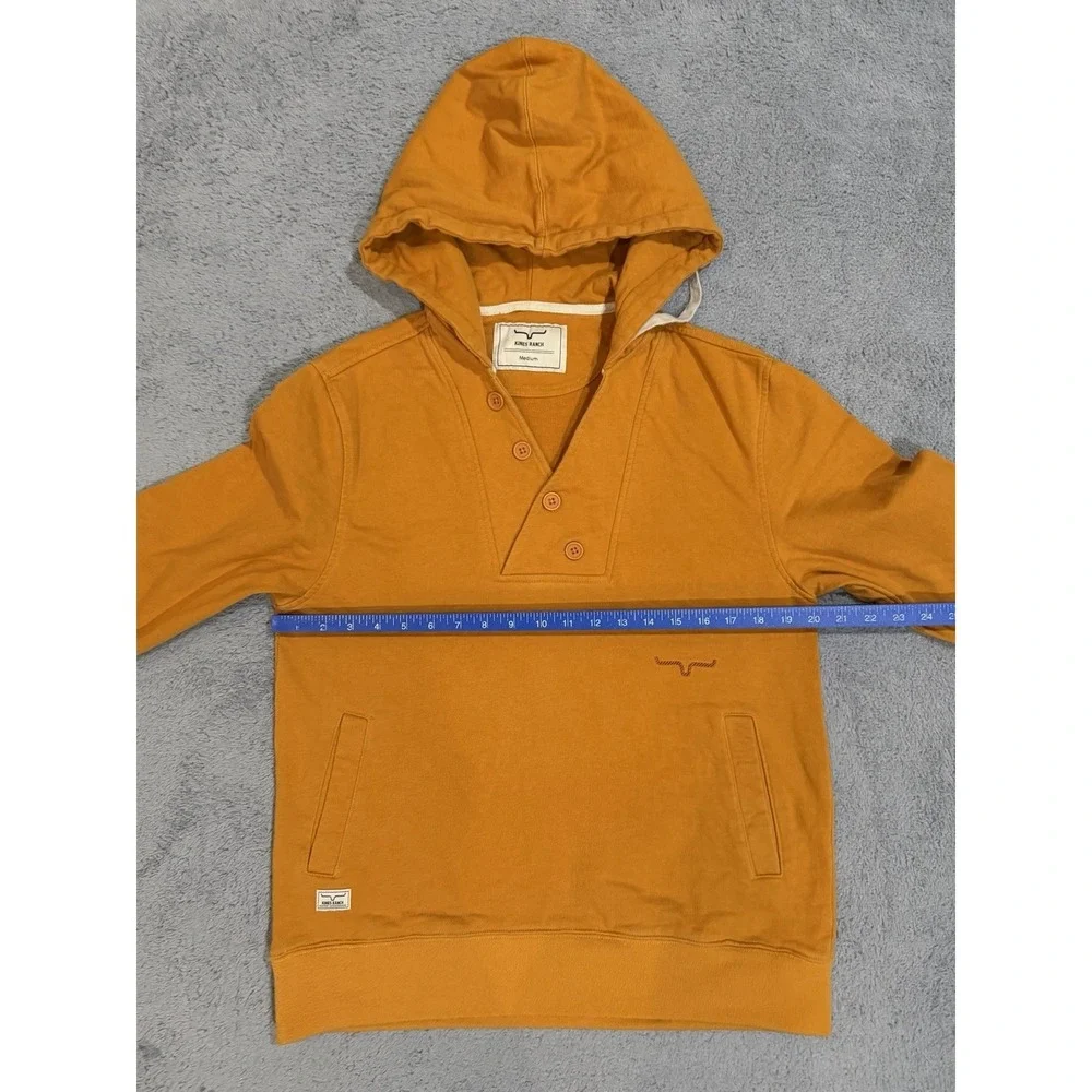 Kimes Ranch Hoodie Women's M Orange Long Sleeve Pullover Hoodie Sweatshirt - Picture 3 of 11